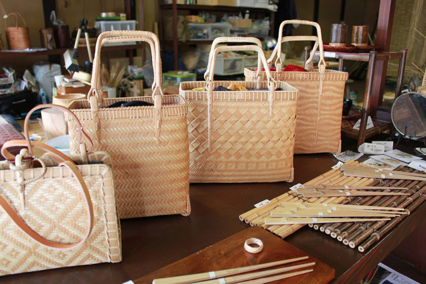 Authentic handmade bamboo craft items