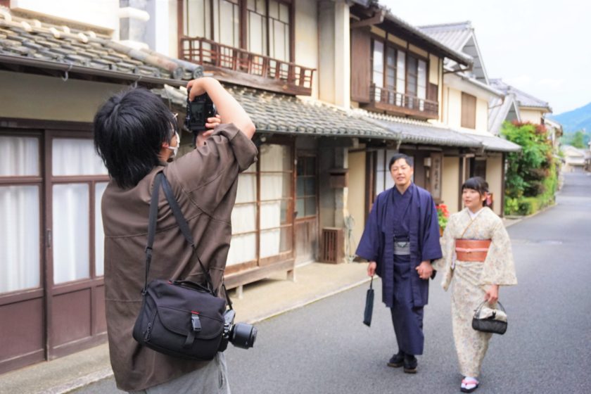 Photo shooting in Kimono for a couple
